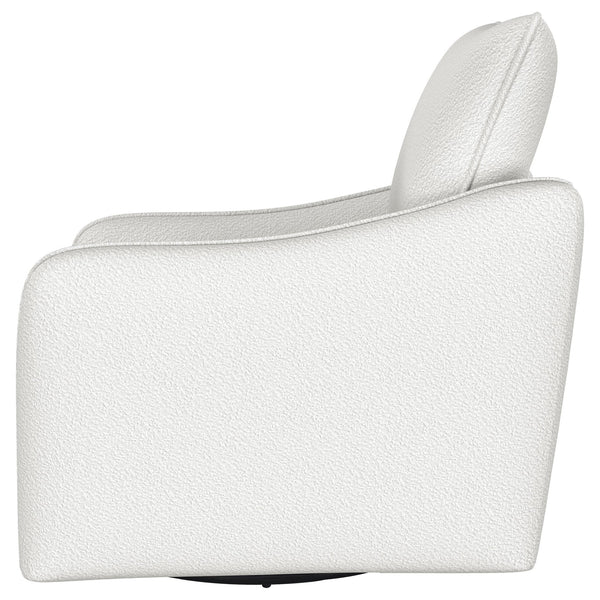 English Elm Nikko Upholstered Swivel Glider Chair in Vanilla — Cozy Farmhouse Comfort, Smooth 360° Motion, Plush Seating B062P353405