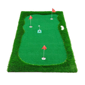 English Elm Golf Practice Cage with Powder Coated Steel Frame Double Layer Net Backyard Training W1422P289866