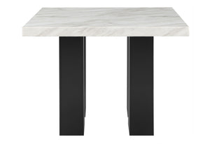 English Elm Mikha Faux Marble Top Bar Table Set with Four Stools for Kitchen Dining B201S00145