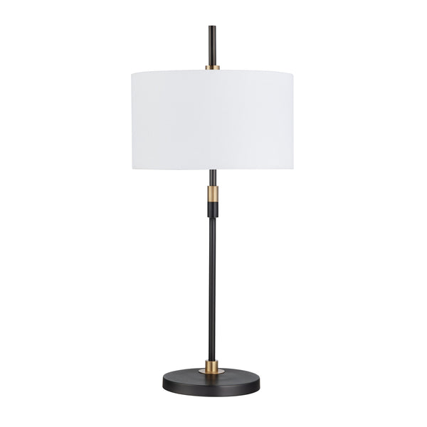 Crestview Collection 31.25"H Minimalist Metal Table Lamp With Elegant Shade, Gold Accents & 150w Bulb Capacity For Modern Spaces   Cvaer2330