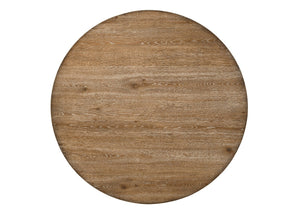 English Elm Yotam Round Oak Veneer Dining Table Seats Four with Warm Grain Transitional Style B2726S00237