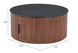 Nejaus Coffee Table Black & Walnut 110299 Zuo Modern