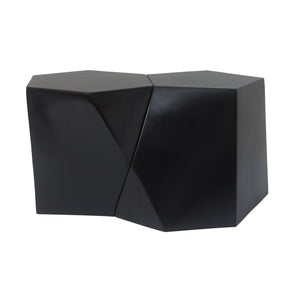 English Elm Christopher Knight Home® - MODERN Geometric MGO Coffee Table Set — Durable Moisture‑Resistant Nesting Tables with Bold Lines and Versatility Black N770P256221B