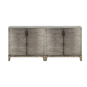 JLA Home Madison Park - Accent Chest West Ridge Weathered Grey Rustic Storage Cabinet with Two Shelves, Fully Assembled, Versatile Décor FPF17-0390