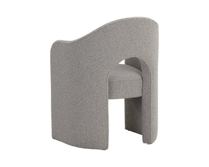 Sunpan Anaya Dining Armchair - Elegant Curved Design for Ultimate Comfort in Contemporary Dining Spaces Altro Cappuccino