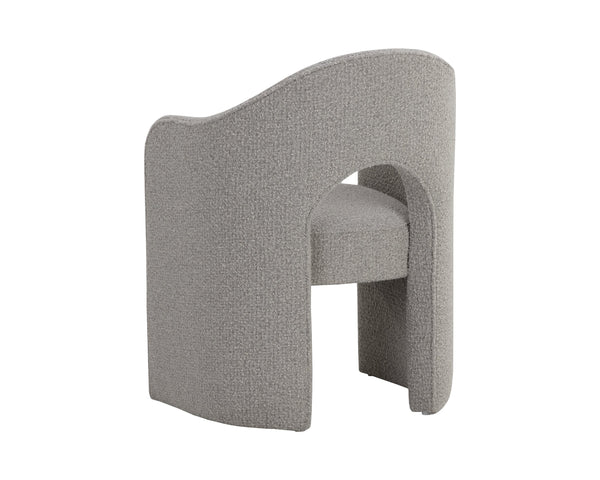 Sunpan Anaya Dining Armchair - Elegant Curved Design for Ultimate Comfort in Contemporary Dining Spaces Altro Cappuccino