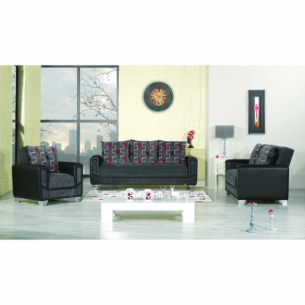 English Elm PrimeNest PluseCraft Collection Upholstered Convertible Loveseat with Storage, Chenille Sleeper Sofa Convertible for Small Spaces and Guests Gray B030P282383