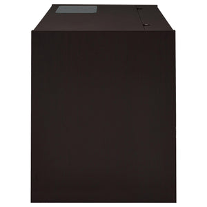 English Elm Maxim Cappuccino 2-Drawer Computer Desk with Lift-Top Storage, Power Outlet & Euro-Glide Keyboard Tray B062P337736