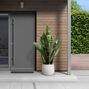 English Elm 4 Pieces Ceramic Flowerpot Set with Hand-Glazed Finish, Precision Molded Planters for Patio Decor Ameican White Oak W3273P321578