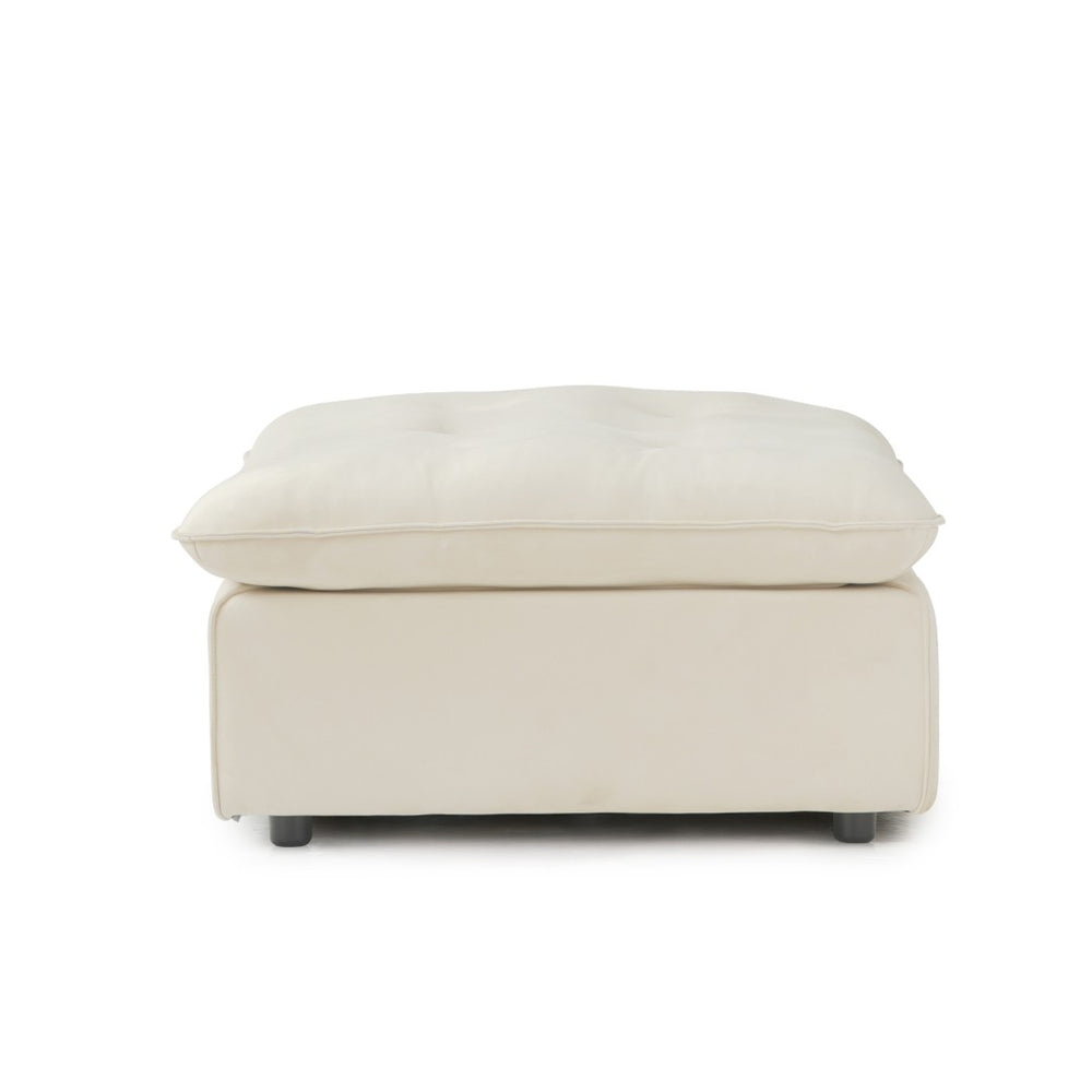 English Elm Sky Cloud Deluxe Adjustable Velvet Sectional Sofa - Cozy L-Shaped 4-Seater For Modern Living Spaces B341S00027-GIGA