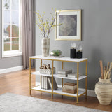 OSP Home Furnishings Modern Life Bookcase in White White