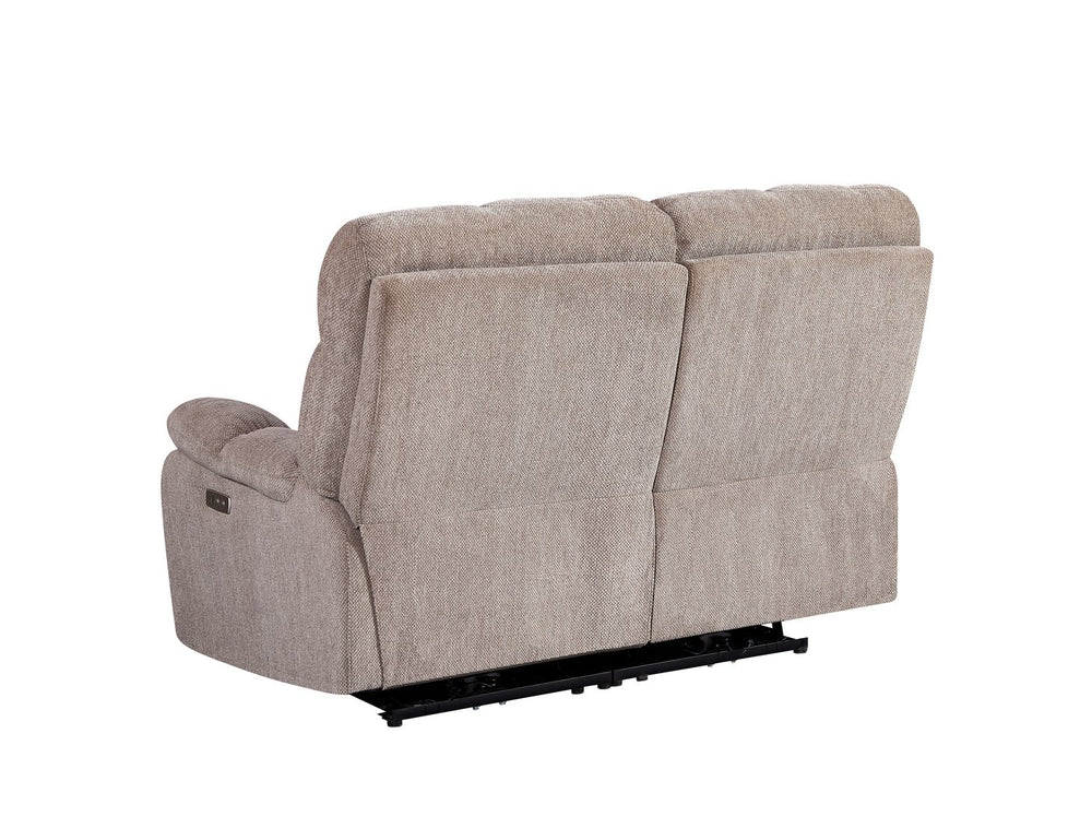 English Elm Liyasi Dual OKIN Motor Power Recliner Sofa 2-Seater with Infinite Position Lock, 300lb Capacity, Modular W820S00061