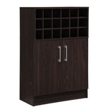 Christopher Knight Home® - Noble House - Roula Mid Century Walnut Finish Faux Wood Wine and Bar Cabinet