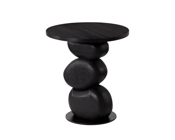 Sunpan Paplo End Table - Stylish Modern Design, Durable Wood Construction, Perfect for Any Living Space Black