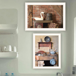 English Elm Trendy Home Sweet Farmhouse Wood Framed 2 Piece Wall Art Set for Any Room B067P254101