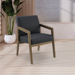 OSP Home Furnishings Wood Frame Guest Chair with Memory Foam Seat and Lumbar Support for Office Reception WD581-U6