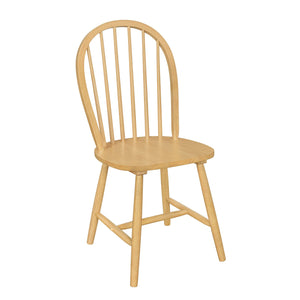English Elm Christopher Knight Home® - 36 Farmhouse High Back Spindle Dining Chair Set of 2 — Solid Rubberwood, Windsor Back, 300 lb Capacity Natural N771P278374K