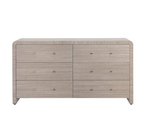 Sunpan ATHERTON Dresser - Sand Textured Storage Solution with Modern Style and Artisanal Character for Home 112285