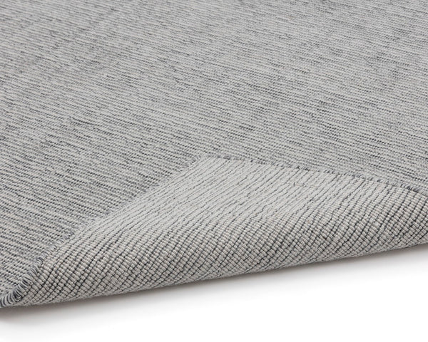 Sunpan WHISTLER Hand-Loomed Wool-Blend Rug - Elegant Black and Neutral Design for Any Living Space Grey 106239