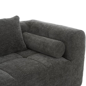 English Elm 101.2" Modular Sectional Sofa Deep Cushioned Beige Curved Couch for Living Room N719P257500E