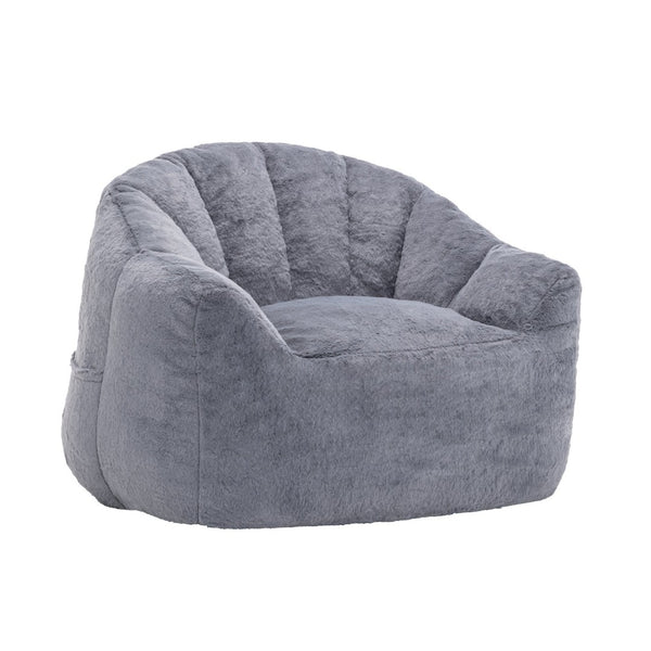 English Elm Bean Bag Sofa Chair with Armrests Memory Foam Filled Oversized Lounge Seat Adults W2200P390381