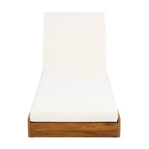 English Elm Christopher Knight Home® - Lounge Chaise Set - Elegant Acacia Wood With Plush 4" Water-Resistant Cushions For Ultimate Comfort N770P272405T_65429.00CUSH