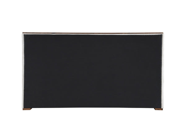 English Elm Orane Fully Upholstered Eastern King Bed Gray Fabric Modern Low Profile Bedroom B2756S00020
