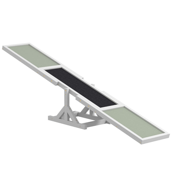 English Elm Pawhut Wooden Dog Agility Seesaw - Weather Resistant Training Equipment For Strength & Coordination W2225P173808-GIGA