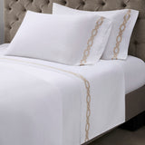 Croscill Signature Hem Glam/Luxury 300TC Cotton Pillowcases CCS20-025 Taupe