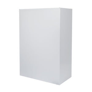 OSP Home Furnishings 36" Steel Lateral File Cabinet with Ball Bearing Drawers Locking Security and Leveling Glides 4 Glides Silver LF436-SV