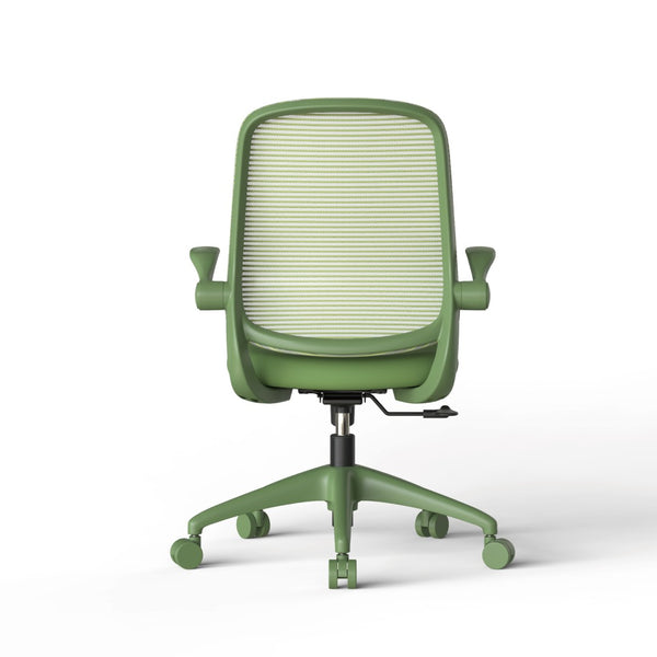 English Elm Ergonomic Mesh Back Task Chair with Flip Armrests High Density Foam Seat 500lb Capacity Green W5280P464455