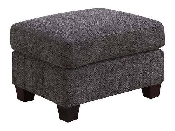 English Elm Wallace & Bay - Gray Ottoman Transitional Charcoal Accent Bench with Engineered Wood, Easy-Care 35"L x 26"W x 15"H B2709P212563