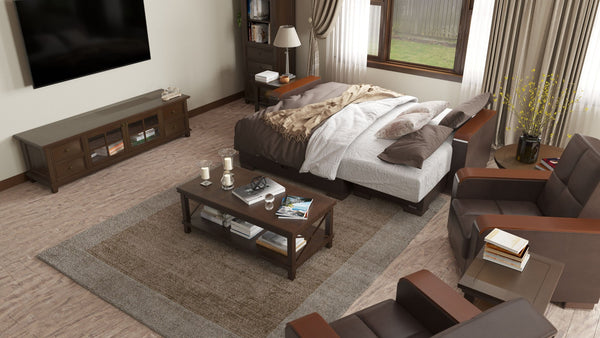 English Elm Primenest Zenaero Chaise Lounge With Storage - Stylish, Convertible Upholstered Sleeper For Any Space B030P303560-GIGA