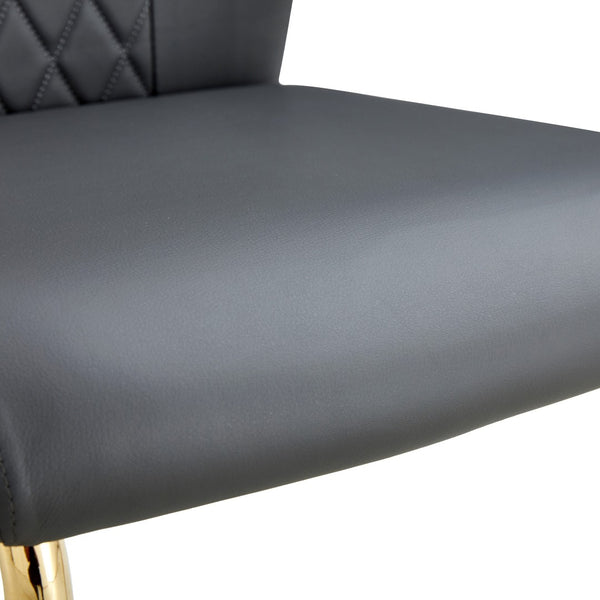 English Elm Table and Chair Set Oval Tempered Glass Top Six Seat Glam Dining with Arched Legs Dark Gray,Gold,Transparent W1151S04722
