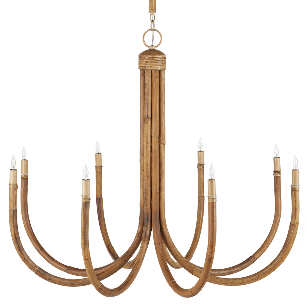 Samsara Chandelier - Stunning Rattan Design, Adjustable Height, Coastal Style, Perfect for Modern Spaces