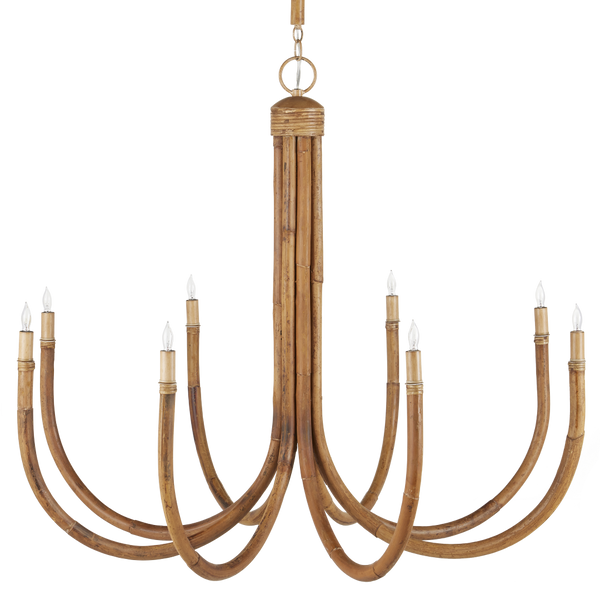 Samsara Chandelier - Stunning Rattan Design, Adjustable Height, Coastal Style, Perfect for Modern Spaces