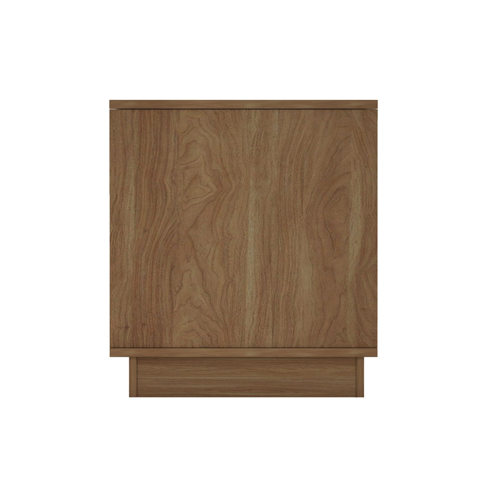 English Elm Horizon 22" Nightstand with Push-to-Open Drawers, Whitewashed Wood Grain, Sleek Handle-Free Design Maple B365P398188