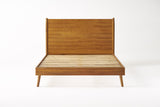 Christopher Knight Home® Mid-Century Queen Bed Frame, Solid Acacia Wood, Supports 600 lbs, No Box Spring Needed