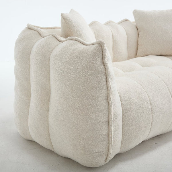 English Elm Soft Square Recliner Sofa For Two – High-Resilience Foam, Durable Super Fiber, Perfect For Gaming & Relaxing W1996P309517-GIGA