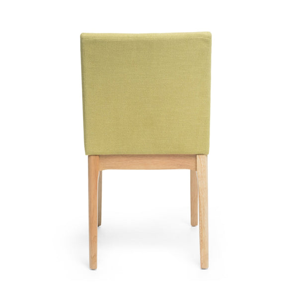 English Elm Christopher Knight Home® - DINING Chair with Upholstered Fabric Seat and Sleek Wood Legs — Compact Modern Comfort & Style Green 58924.00GTE