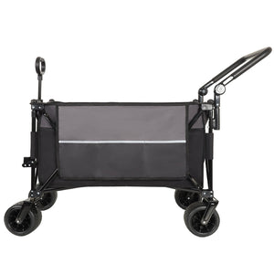 English Elm Multi-functional Folding Wagon with All-terrain Wheels Adjustable Handle Outdoor Hauler W2932P289380