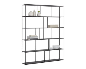 Sunpan Eiffel Bookcase - Stylish Iron Storage Solution for Living Spaces, Office, and Modern Decor Extra Large - 60W x 12D x 77H