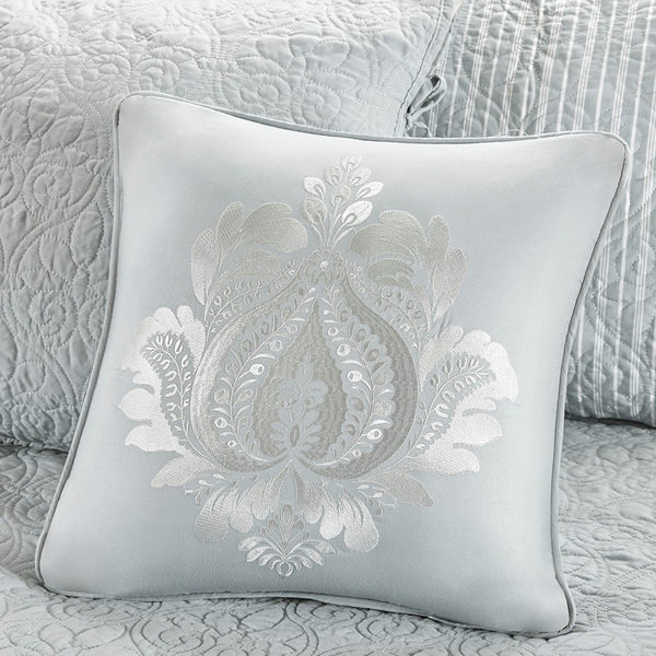 English Elm 6 Piece Reversible Daybed Cover Set with Quilted Stitch Texture, Antimicrobial Protection, Cottage Charm Grey 17.72 L x 15.75 W x 8.66 H B03597504