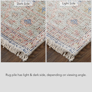 Feizy Rugs Caldwell Handwoven Wool And Viscose Area Rug - Transitional Bohemian Design For Timeless Elegance Ivory,Blue,Red Wool,Viscose 8798127fbluornh00