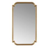 Adelaide Glam/Luxury Gold Scalloped Wood Wall Mirror