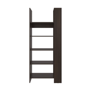 English Elm Hatley Five Shelf Open Bookcase Cognac Manufactured Wood for Living Room Display B092P390624