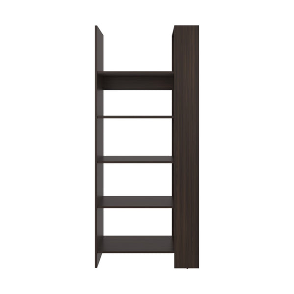 English Elm Hatley Five Shelf Open Bookcase Cognac Manufactured Wood for Living Room Display B092P390624