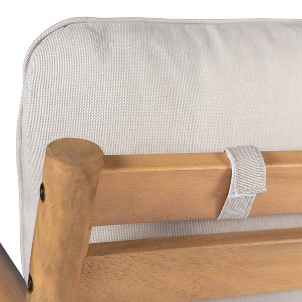 English Elm Christopher Knight Home® - Patio Acacia Wood Sectional Sofa With Chaise Lounge & Water-Resistant Cushions For Outdoor Comfort N772P262284B