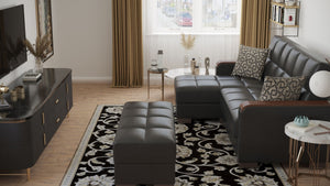 English Elm Primenest Zenaero Convertible Chaise Lounge With Storage - Modern Upholstered Sleeper For Comfort B030P303559-GIGA