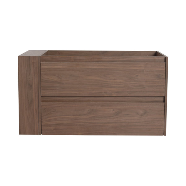 English Elm 36"Wall Modern Bathroom Vanity Cabinet with Adjustable Side Shelf, Soft-Close 2/3 Drawers, Water-Resist W999P168517